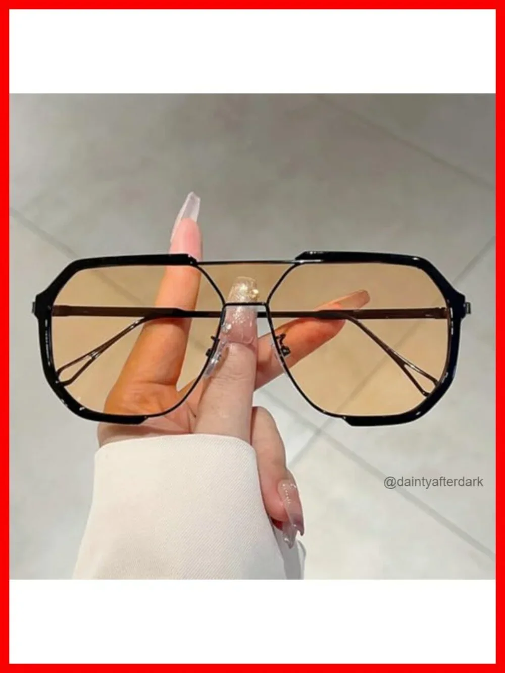 Oversized Square Sunglasses Retro Punk UV400 Shield Eyewear for Men Women